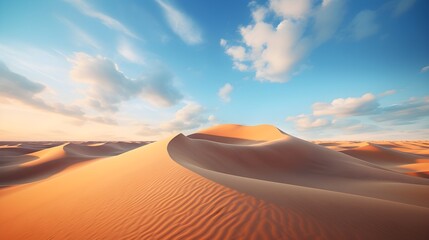 Fototapeta na wymiar Desert dunes stretching to the horizon