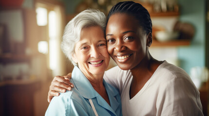 Senior care, nurse helping senior patient for medical help, healthcare or physiotherapy, volunteer caregiver nursing home for disability rehabilitation