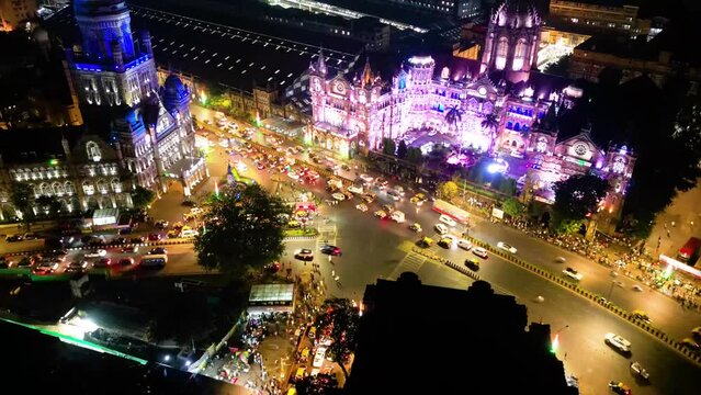 Mumbai city evening and night view Hyperlapse timelapse