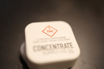 THC Symbol on a Container