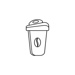 coffee cup vector type icon