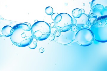 Crystal-clear water bubbles, refreshment and rejuvenation, wellness and cosmetics industry advertising.