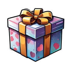 Gift Box PNG Format With Transparent Background 