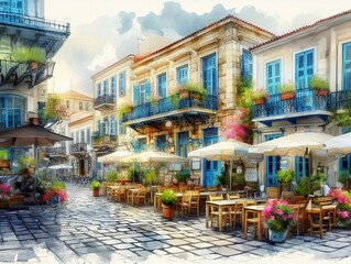 BARS STREET IN GREECE