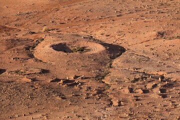 Ancient desert cemetery in Morocco