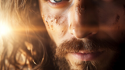 Dentro dos olhos, Jesus cristo , a luz a verdade e a vida  - obrazy, fototapety, plakaty