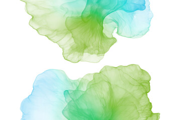 Abstract green and blue watercolor background, shape, design element. Colorful hand painted texture. abstract splash background