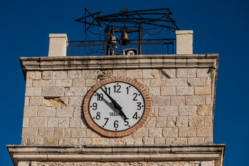 Pietracupa, Molise. The parish church. The bell tower