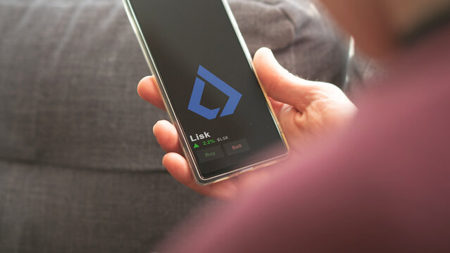 November 27th 2023. An investor analyzing the price of Lisk, the crypto $LSK broke out above the limit, LSK and climbs above the price.