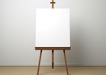drawing of a white easel Generative AI