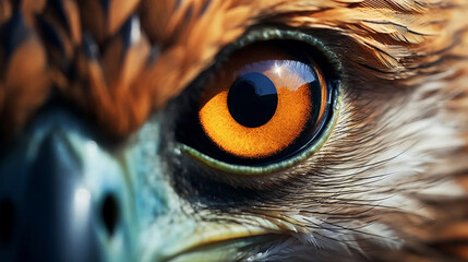 Eagle eye close-up. Animal eye