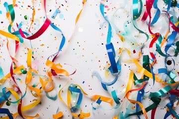 explosion of colored confetti creating a celebratory and dynamic background