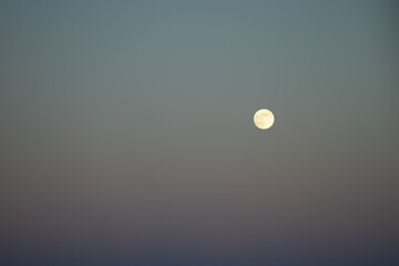 Contemplative Moonrise Background. 