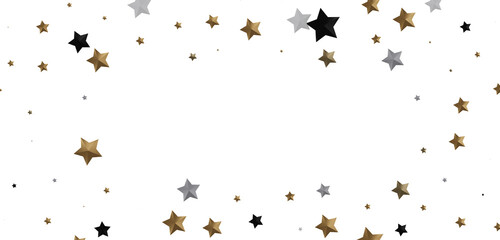 Obraz premium Golden Rainfall: Lose Yourself in a Mesmerizing 3D Stars Downpour