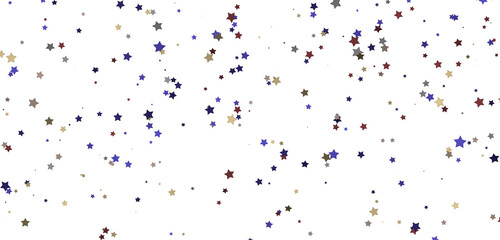Fototapeta premium Celestial Cascades: 3D Illustration Conjures a Rainfall of Gold Stars