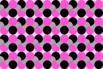 beautiful black pink color vintage retro pattern. It is a vector image with geometric elements. It is an retro art design. Design for background wallpaper clothing wrapping Batik fabric illustration.
