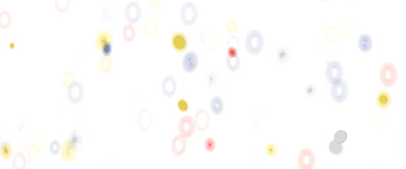 Multicolor confetti abstract background with a lot of falling pieces, isolated on a white background. Festive decorative tinsel element for design