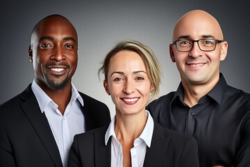 Step into the harmonious world of this multicultural business team, where unity, ambition, and inclusivity reign supreme. Their vibrant collaboration transcends boundaries, creating a workplace