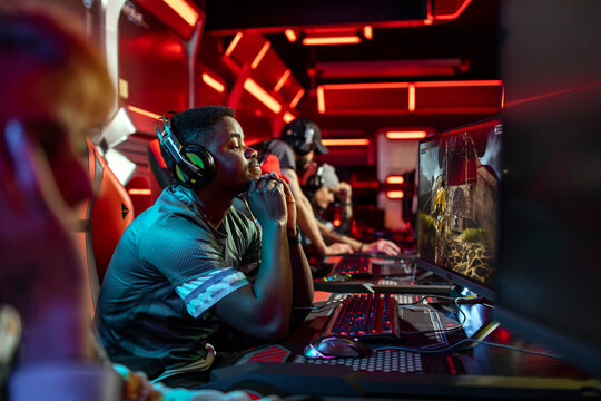 Professional gamer experiencing defeat losing tournament saddened by loss
