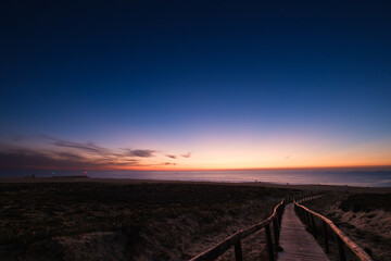 Fototapeta na wymiar Beach Sunset, Hossegor, France