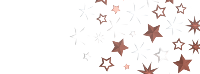 Descendant Christmas Constellations: Mind-Blowing 3D Illustration of Falling Festive Star Patterns