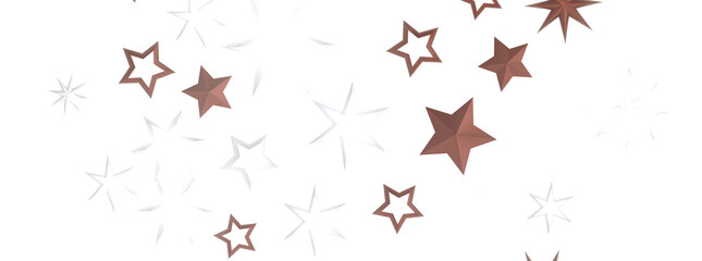 Radiant Showers: Immerse Yourself in a Spellbinding 3D Gold Stars Downpour