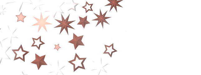 Starlit Christmas Shower: Mesmeric 3D Illustration Depicting Descending Holiday Star Particles