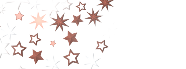 Starlit Christmas Shower: Mesmeric 3D Illustration Depicting Descending Holiday Star Particles