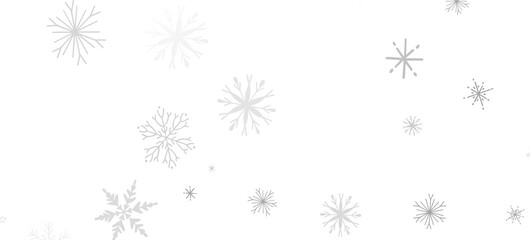 Enchanting Snowfall: Spectacular 3D Illustration Showcasing Falling Holiday Snowflakes