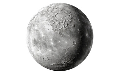 Earth's Moon A Celestial Companion On Transparent background.