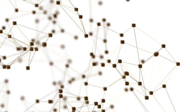 Abstract plexus blue geometry background. Digital technology network connection concept. 3D rendered illustration