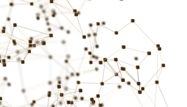 Abstract plexus blue geometry background. Digital technology network connection concept. 3D rendered illustration