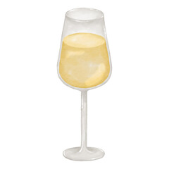 champagne glasses with champagne watercolor style painting