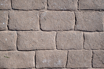 asphalt texture in irregular rectangular blocks