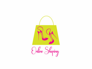 Fashion Shoping Logo Design Vector