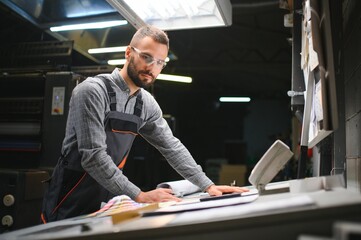 Portrait of a printing house worker