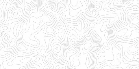Seamless pattern wave lines Topographic map. Geographic mountain relief. Abstract lines background. Contour maps. Vector illustration, Topo contour map on white background, Topographic contour lines.