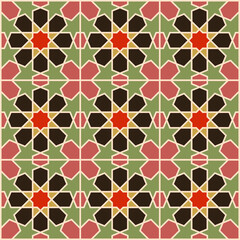 Abstract background with Islamic ornament, Arabic geometric texture.geometric islamic with colorfull pattern