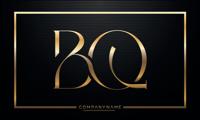 Fototapeta na wymiar Monogram BQ or QB Logo Icon