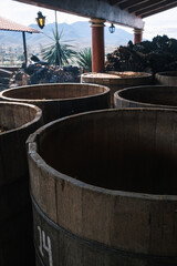 Mezcal artisanal production factory distillery in Mexico Oaxaca