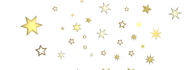 Falling Christmas Star Show: Mesmeric 3D Illustration Depicting Falling Holiday Stargazing Spectacle