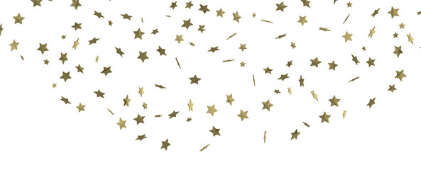 XMAS Holiday golden decoration, glitter frame isolated -