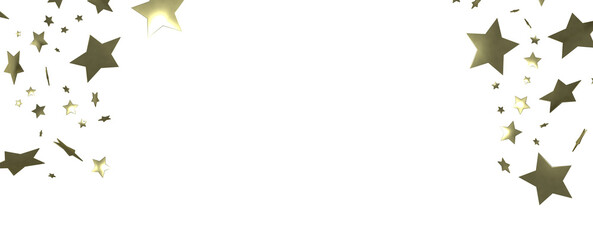 Fototapeta premium Stars - Festive christmas card. Isolated illustration white background. -