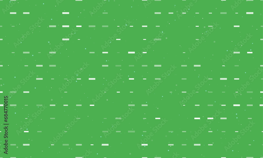 Poster seamless background pattern of evenly spaced white minus symbols of different sizes and opacity. vec