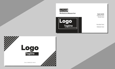 Business card template for personal and professional use, simple, creative, eye catching and editable