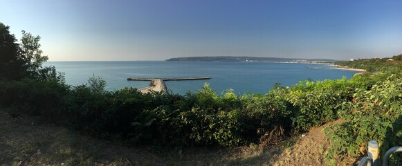 Beautiful view from Black sea in Varna - Bulgaria 