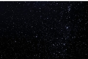 Black night sky full with stars and galaxy in outer space