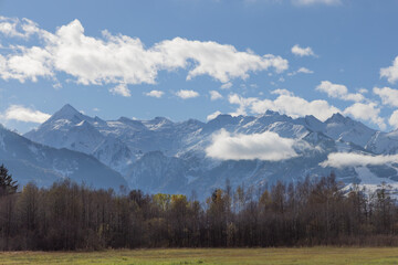 Bergpanorama mit Kitzsteinhorn, salzburg