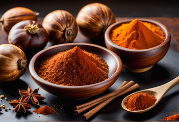 An image showcasing the aromatic and flavorful allure of nutmeg