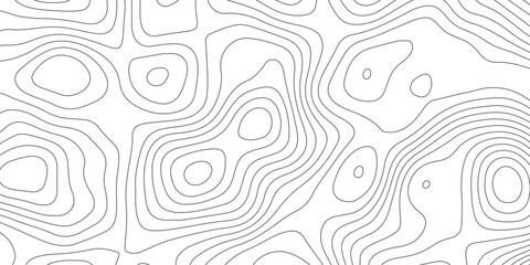 Abstract background of the topographic contours map with geographic line map .white wave paper curved reliefs abstract background .vector illustration of topographic line contour map design .